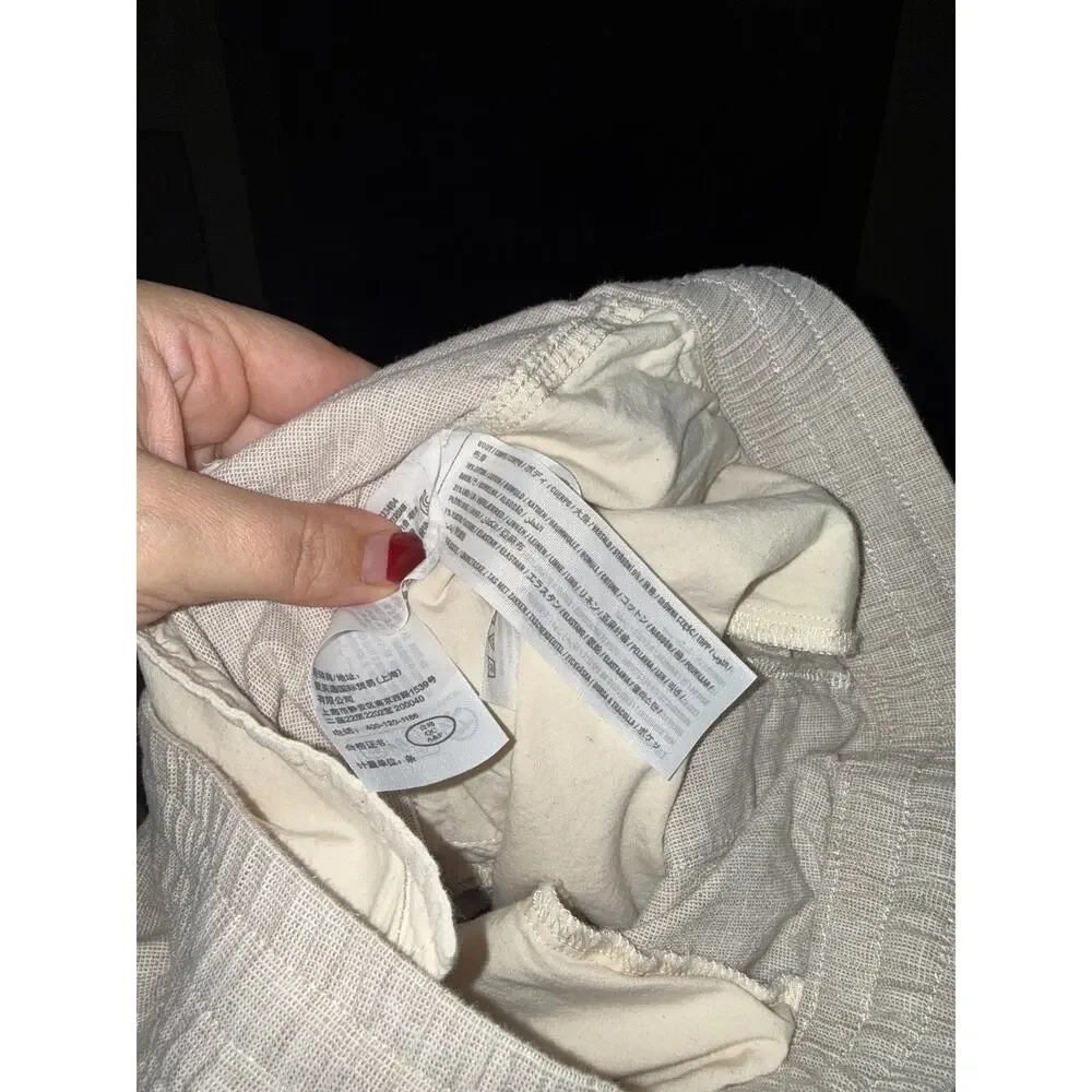 ABERCROMBIE & FITCH men’s linen blend vacation resortwear casual shorts M